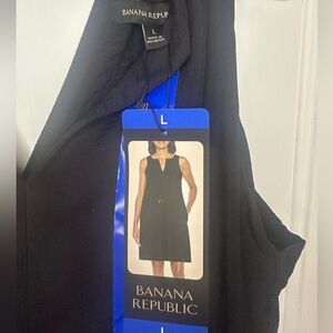 Banana Republic Classic Black Dress With Pockets.